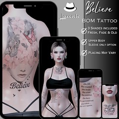 LACONIC/Believe Tattoo BOM