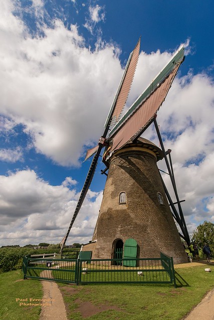 Windmill Close-Up, Kinderdijk, South Holland, The Netherlands