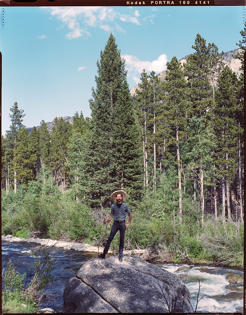 Rick at Rock Creek near Red Lodge, Montana. July 2023
