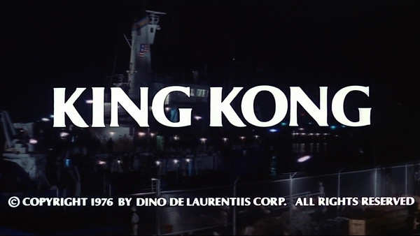 King Kong (John Guillermin, 1976) image titre