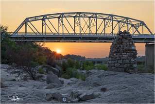 Llano TX Sunset - Bridge