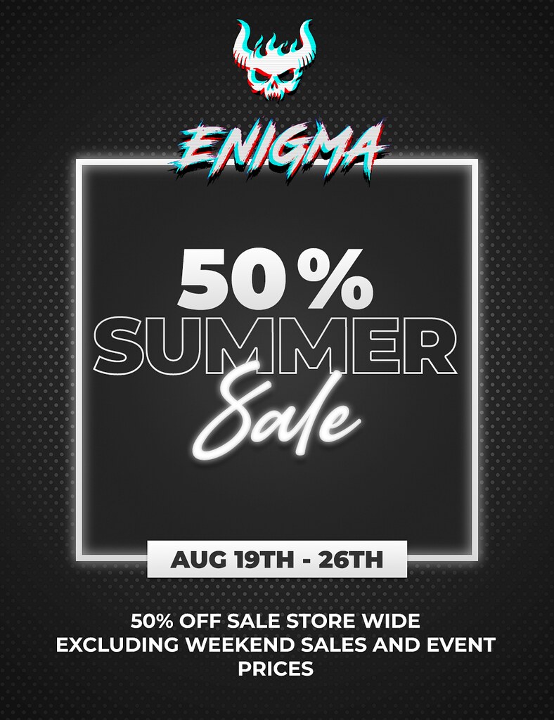 [ENIGMA] END-OF-SUMMER-SALE!