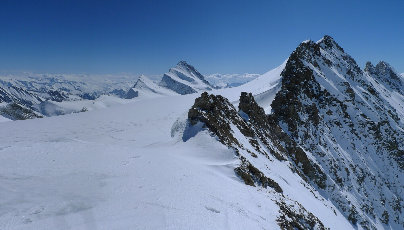 Grosses Fiescherhorn Berner Alpen / Alpes bernoises Švýcarsko panorama 21