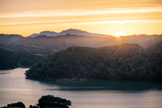 Briones Reservoir sunrise