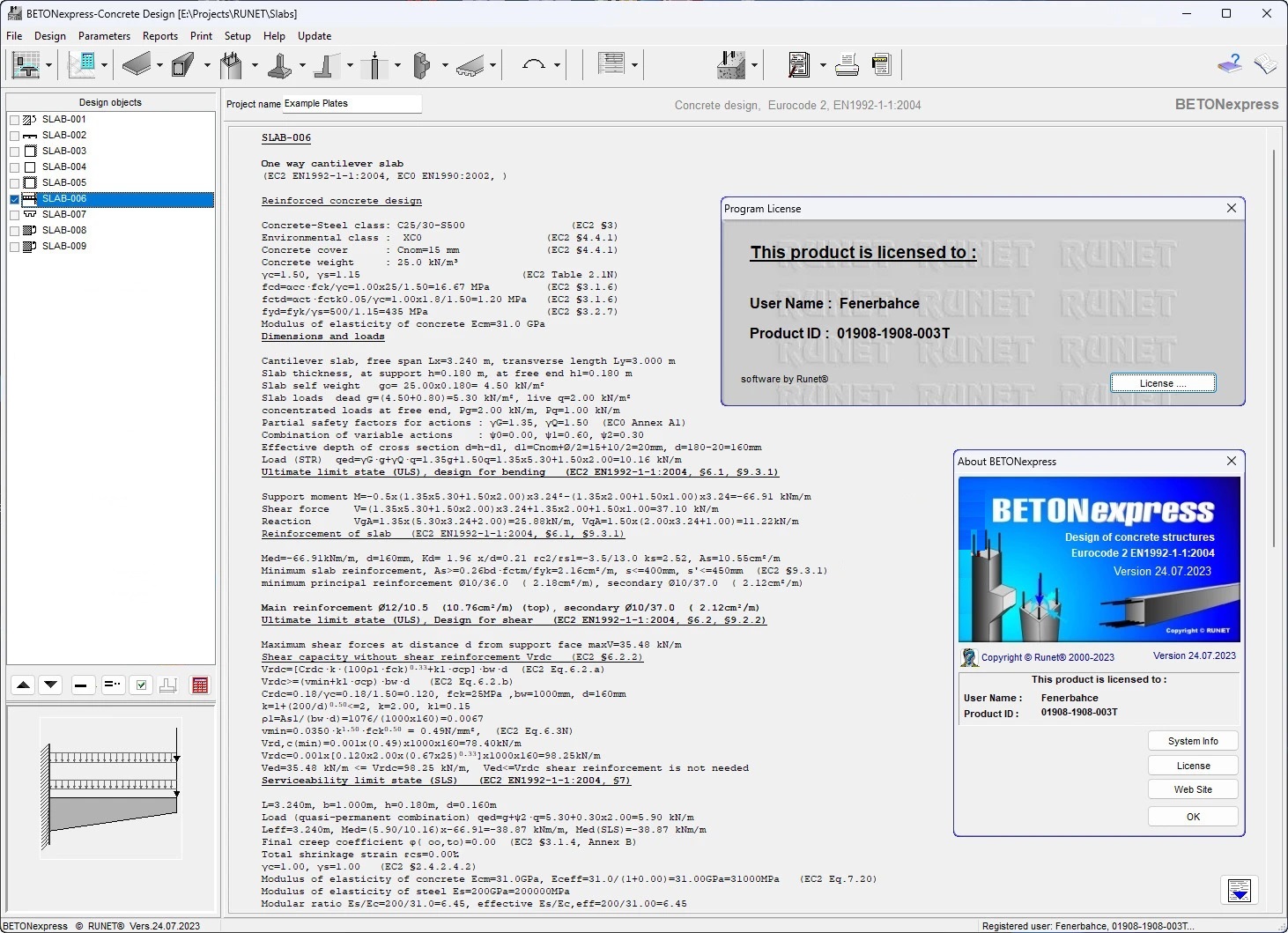 Working with RUNET software BETONexpress version 24.07.2023 full license