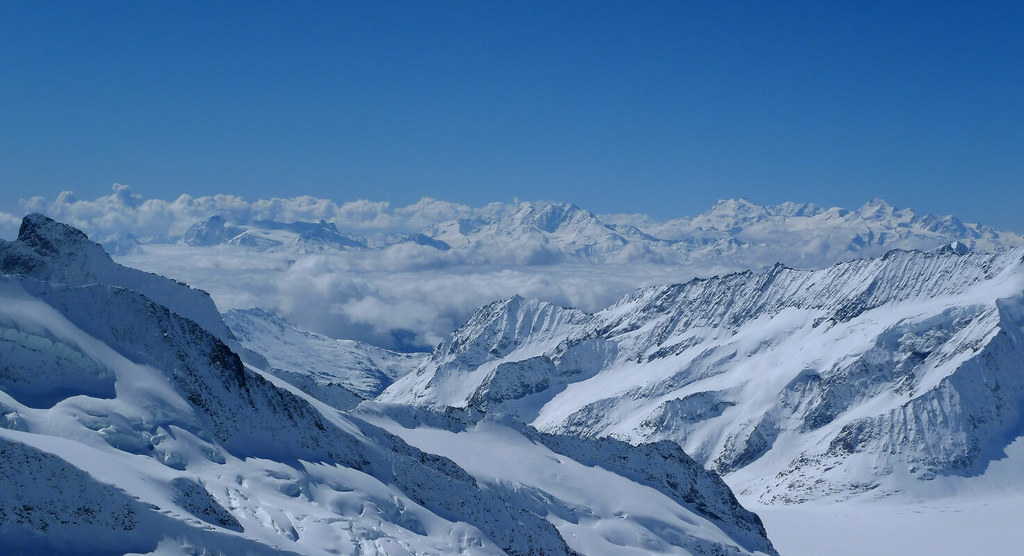 Grosses Fiescherhorn Berner Alpen / Alpes bernoises Švýcarsko foto 12