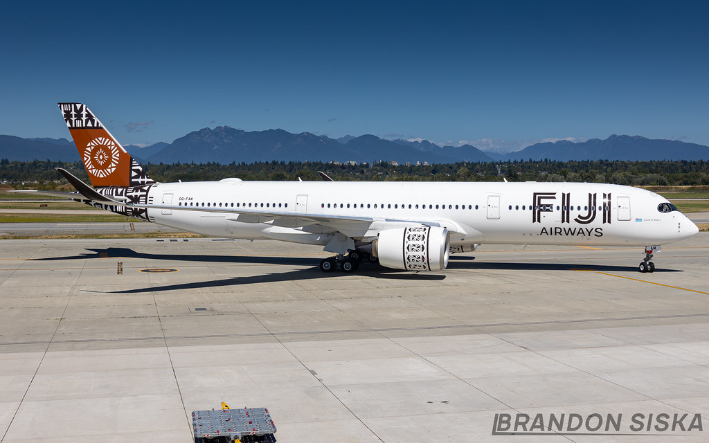 DQ-FAM Fiji Airways Airbus A350-941@YVR 18Aug23