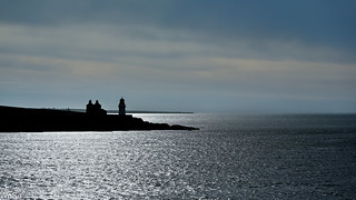 ... helliar holm lighthouse in the morning ...