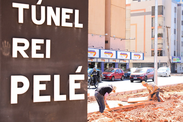 Boulevard do Túnel Rei Pelé terá 1.800 metros de novas calçadas