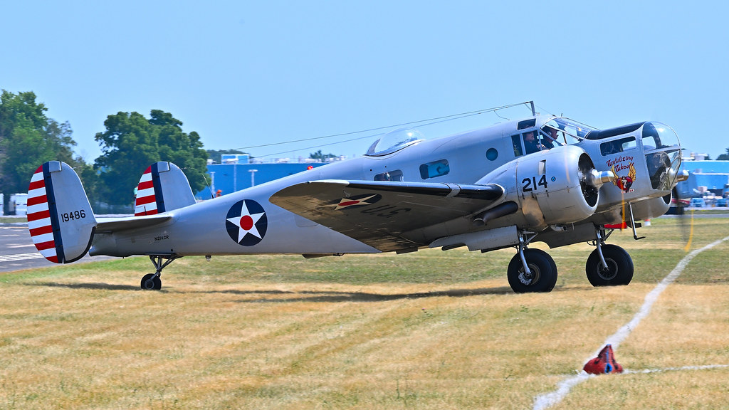 1941 Beech AT-11 Kansan N214CR Tantalzing Takeoff 41-9486 USAAF 214