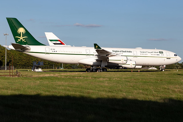 HZ-124 Royal Embassy of Saudi Arabia A340-200 London Stansted