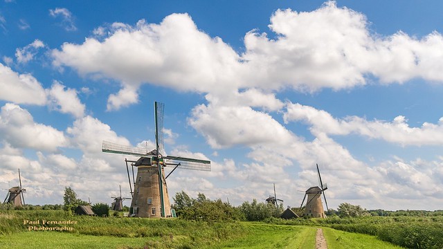 Six Windmills, Kinderdijk, South Holland, The Netherlands