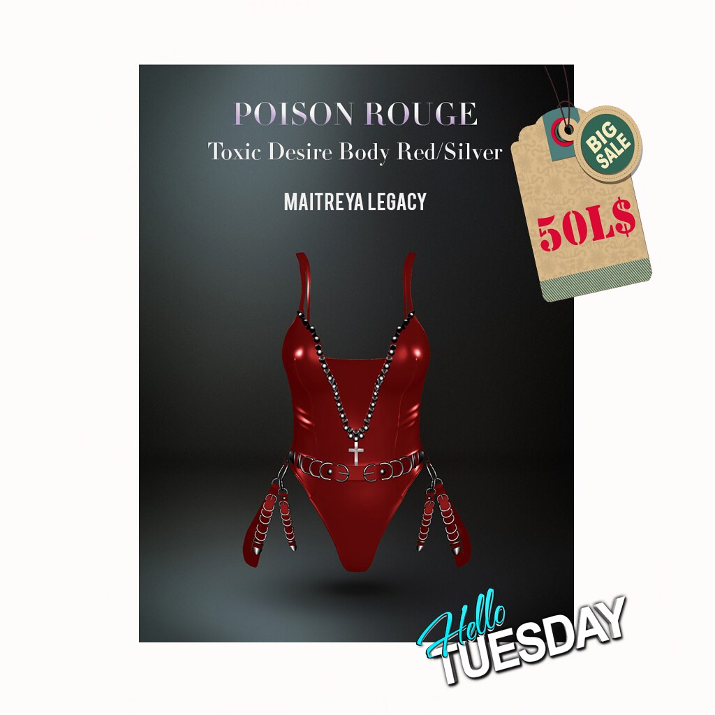 POISON ROUGE Toxic Desiree Red Silver [HT 50L$]