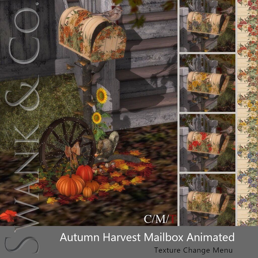 Swank & Co. Autumn Harvest Mailbox 1024
