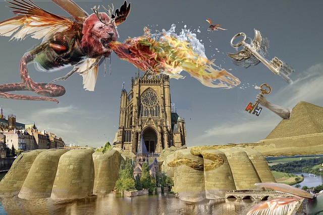 Graoully. Dragon visionary experience alchemist, symbol chthonic aerial principle.The Graoully of Metz gift of communicating with certain animals. an iconic building was erected where the monster once stood: Metz Cathedral had found its home.