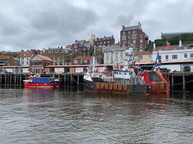 Fishing boats at quay, Whitby Harbour