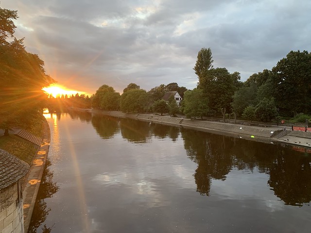 Sunset over River Ouse, from Lendal Bridge