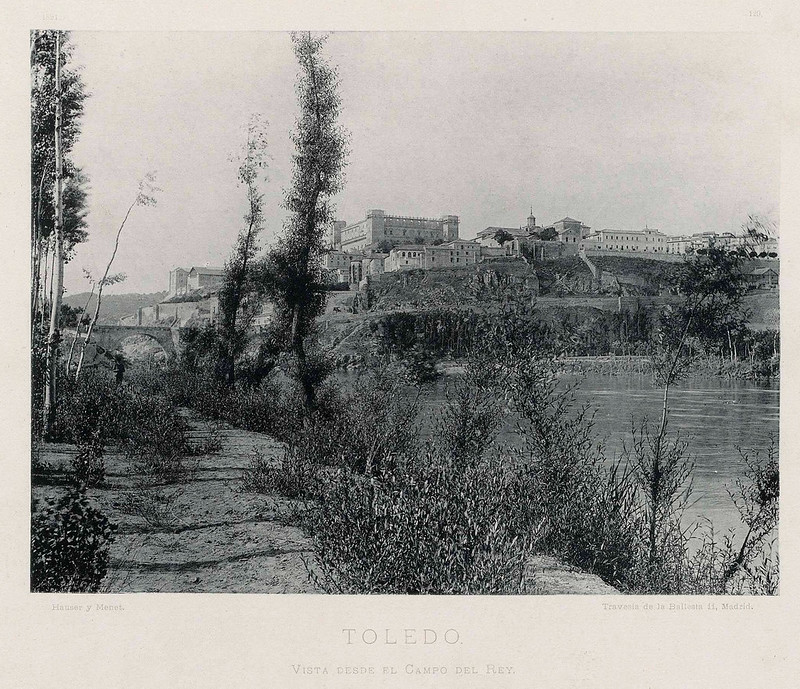 Toledo vista desde el Campo del Rey. Hauser y Menet. Publicada en 1891 en la serie La España Ilustrada. Biblioteca Nacional