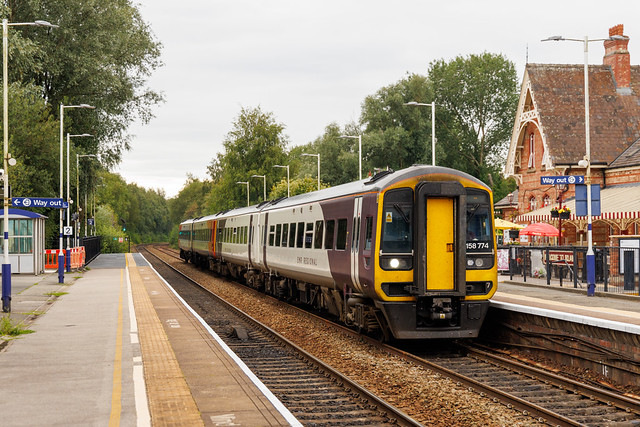 East Midlands Railway 158 774, Irlam, August 2023