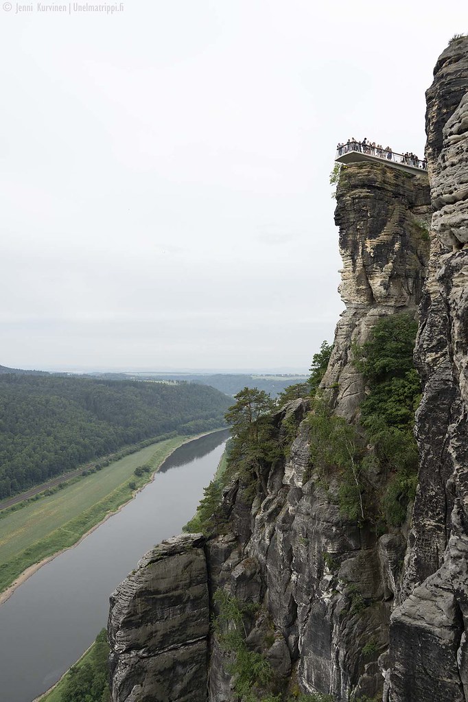 Bastein korkein näköalapaikka, kivimuodostelmia ja Elbejokea