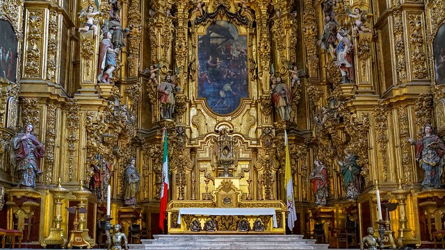 The Altar de los Reyes (Altar of the Kings) in the Metropolitan Cathedral in Mexico City