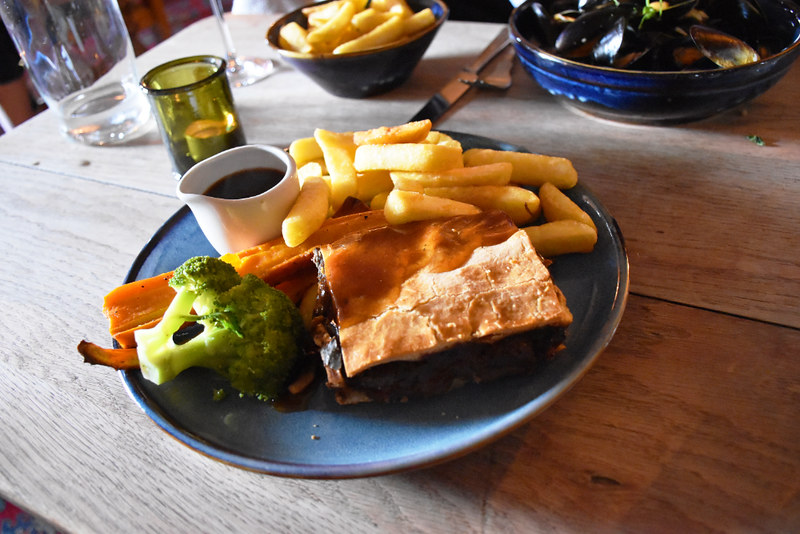 Steal and ale pie, Blue Ball Inn, Lynmouth
