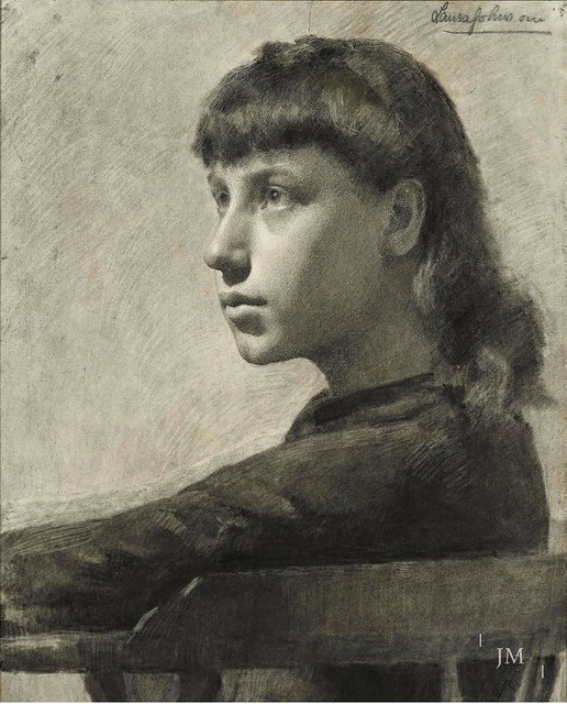 Laura Knight (1877-1970) - Study of a young woman