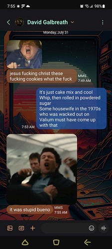 Text from my brother