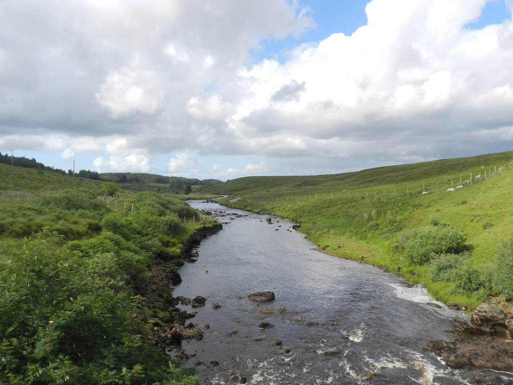 River Snizort, Struan to Portree by the B885, Isle of Skye, June 2023