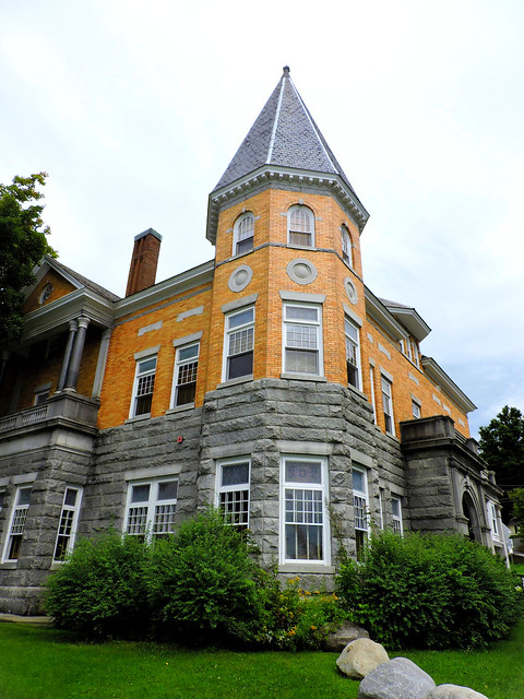 Haskell Free Library and Opera House, located right on the Canadian-American border