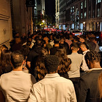 Queue at La Voute Nightclub in Old Montreal in Montreal, , Canada