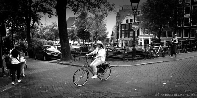 Amsterdam Street Scene-BPF0949bw-panorama
