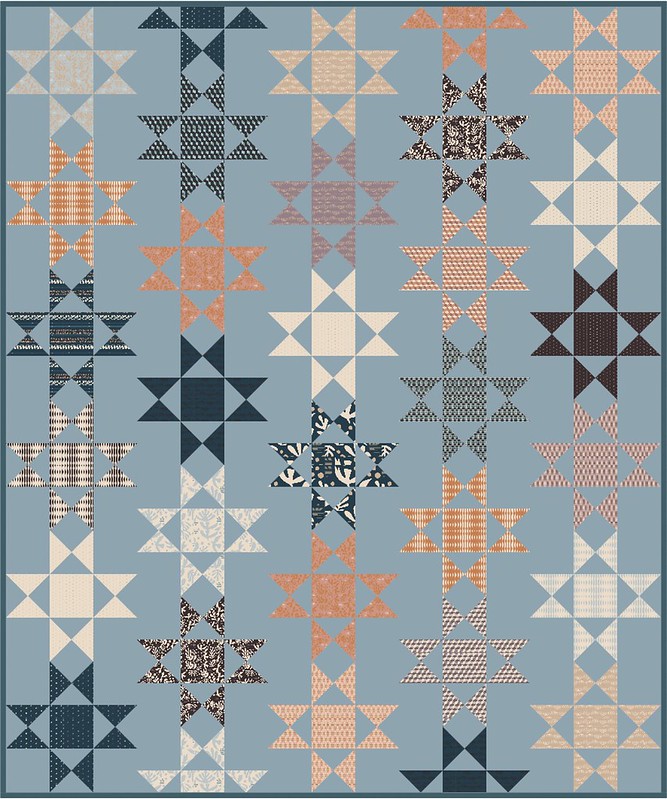 The Zelda Quilt Pattern is a fat quarter friendly pattern that is perfect for creating a modern heirloom. This is a modern twist on the traditional Ohio Star Quilt Block.
