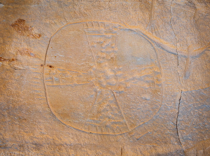 Castle Gardens Shield Petroglyph