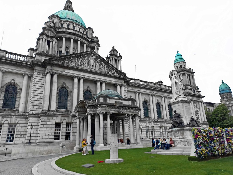 View of the Belfast City Hall in Northern Ireland