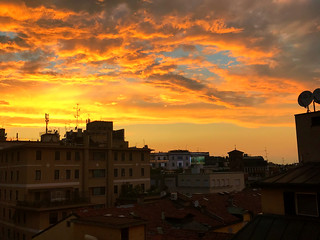 Sunset From My Window In Milan.