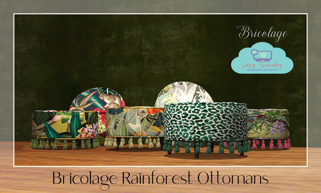 Bricolage Rainforest Ottomans
