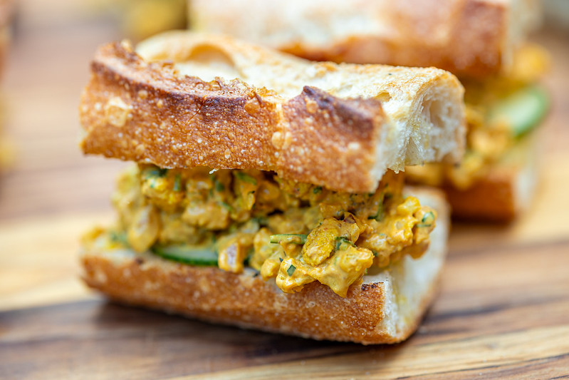 Penang Cauliflower Salad Sandwiches