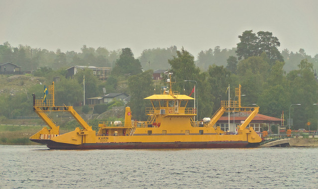 The car ferry Karin in Skanssundet, Sweden