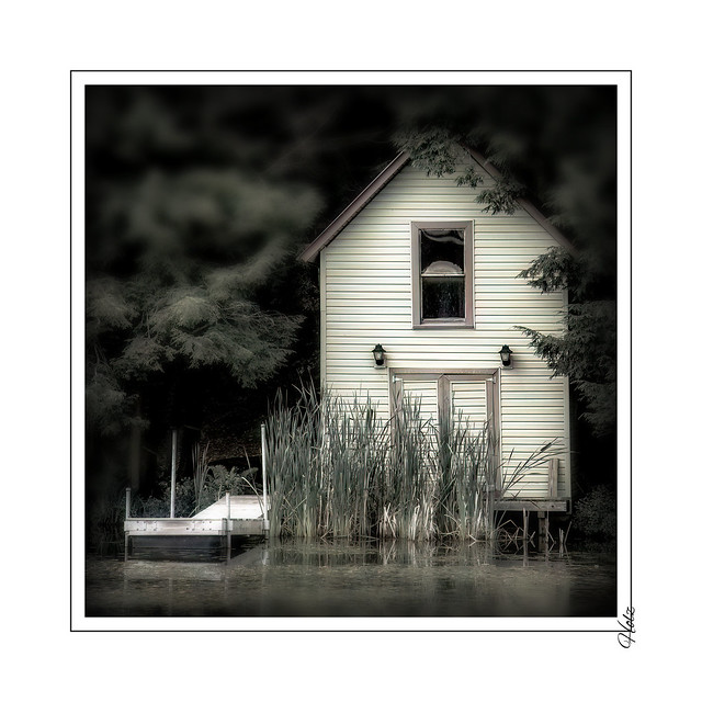 the little yellow boat house
