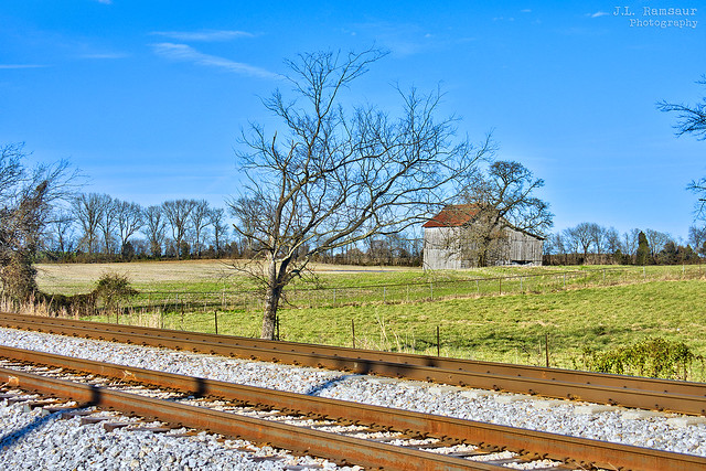Barn Across the Tracks - Franklin, Kentucky