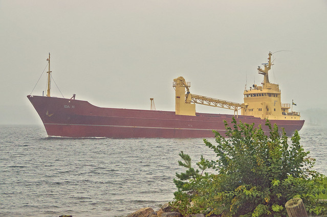 The cargo ship Ida H in Himmerfjärden, Sweden