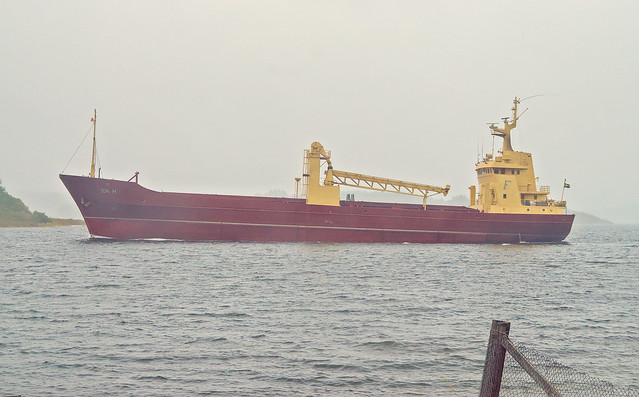 The cargo ship Ida H in Himmerfjärden, Sweden