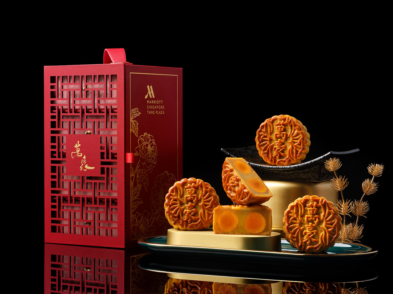 Assorted Baked Mooncakes - Singapore Marriott Tang Plaza Hotel (1)