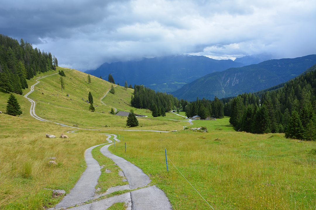 Imstin maisemia Tirolissa Itävallassa