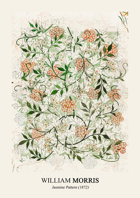 William Morris's (1834-1896) famous Jasmine pattern artwork.