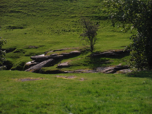 "...picturesque rock slabs on the banks of the river..." SWC Walk 416 - Nine Standards (Kirkby Stephen Circular or to Garsdale)