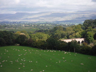 View across Podgill Viaduct to the North Pennines SWC Walk 416 - Nine Standards (Kirkby Stephen Circular or to Garsdale)
