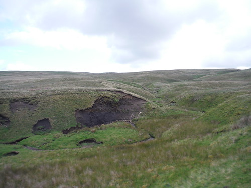 Signs of mining activity in the Faraday Gill SWC Walk 416 - Nine Standards (Kirkby Stephen Circular or to Garsdale)