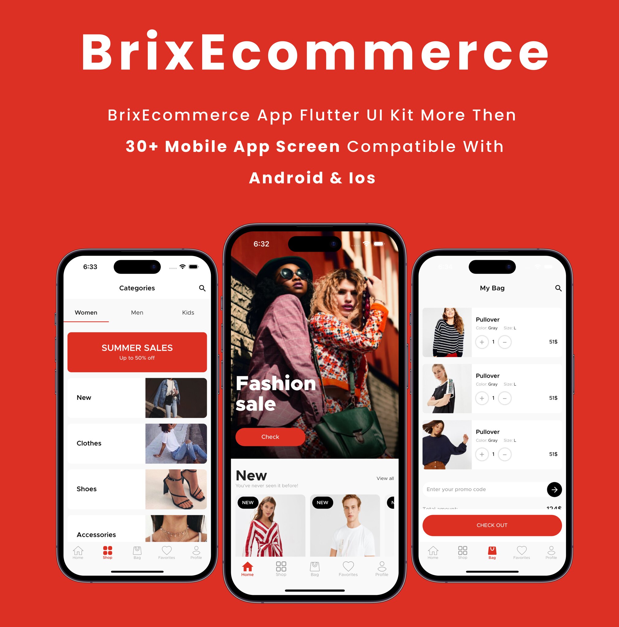 BrixEcommerce App - Flutter Mobile App Template